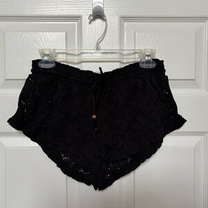 Victoria's Secret Black and Gold Lace Panties